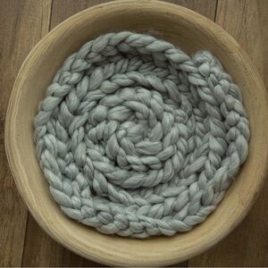 Newborn photography Rope bowl decor